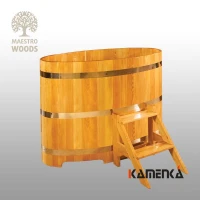Купель Maestro Woods овальная 0,76x1,16 H=1,20м  из лиственницы